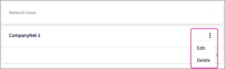 Editing a Wi-Fi network configuration
