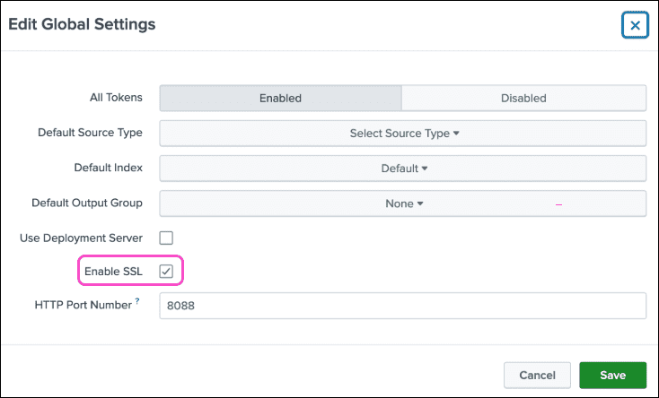 SSL configuration