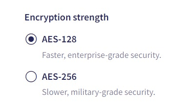 Encryption strength