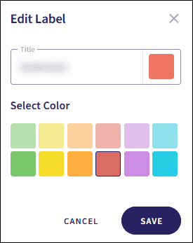 edit labels