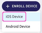 Enroll iOS device link