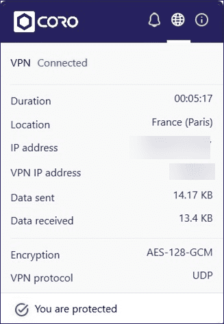 VPN connected