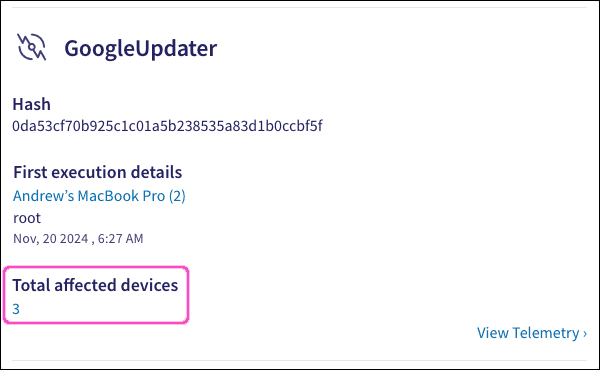 View telemetry devices