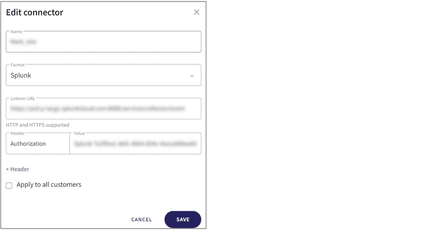 Edit an existing connector