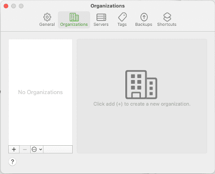Apple configurator Organizations setup