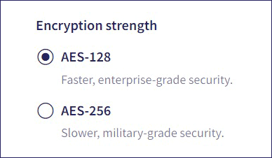 Encryption strength