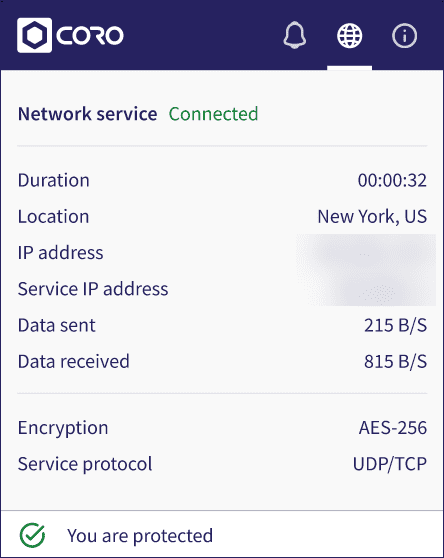 VPN connected