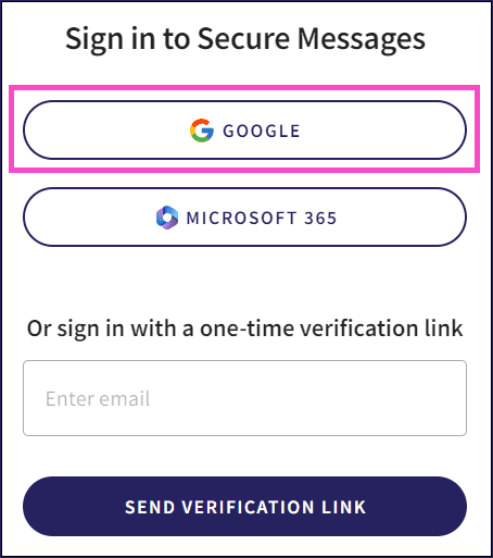 Google login