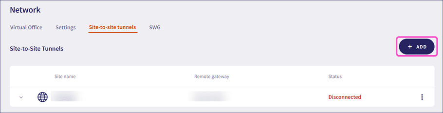 add tunnels button