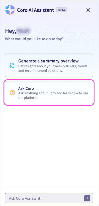 Coro AI Ask Coro