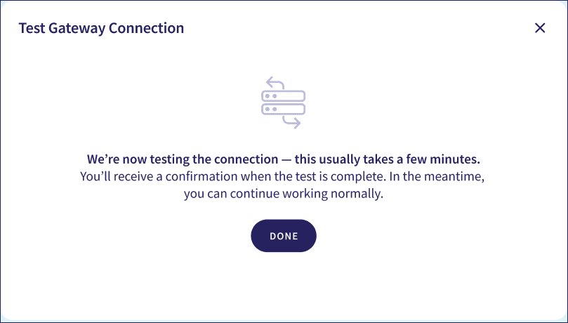 Confirm you sent the test email