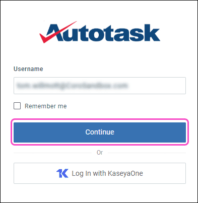 Autotask login