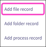 Add file record