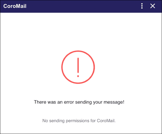 Gmail failed