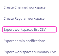 Export to CSV