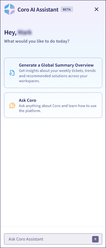 Coro AI panel