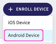 Enroll Android device link