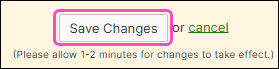 Save changes