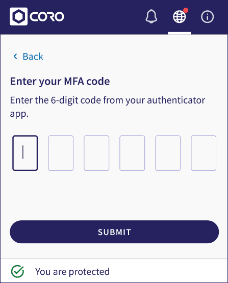 MFA code