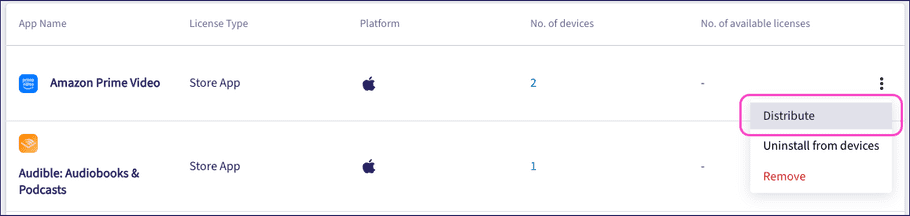 Distribute an app