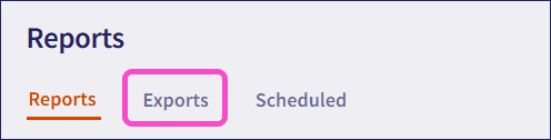 Exports tab