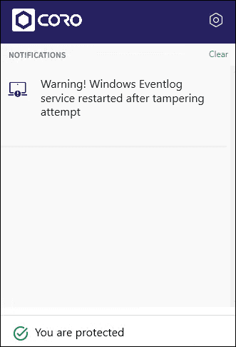 Windows Event Log tampering