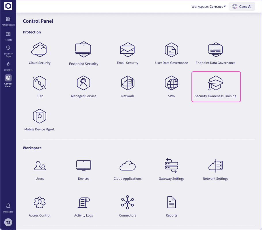 SAT Control Panel icon
