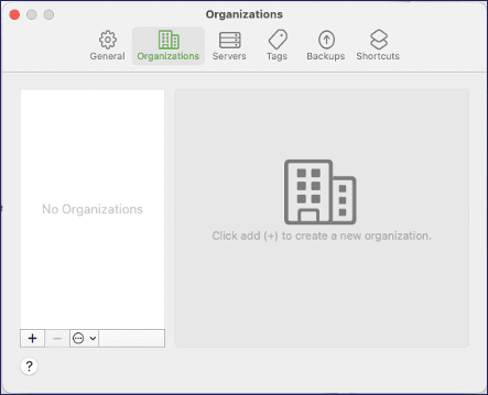 Apple configurator Organizations setup