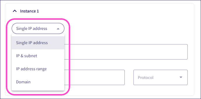 Instance type